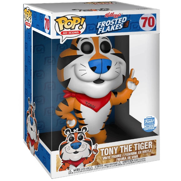 Ad Icons #070 Tony the Tiger • 10 inch Jumbo POP! - Kelloggs Frosted Flakes • Funko Shop Exclusive