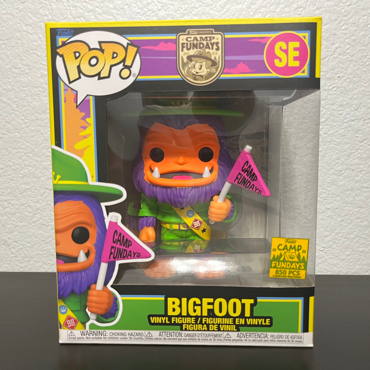 POP! Funko SE • Bigfoot (Black Light 6”) - 2023 Camp Fundays