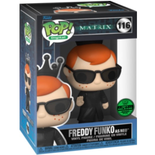 POP! Digital #116 Freddy Funko as Neo - The Matrix • NFT Redemption LE 2000 Pieces
