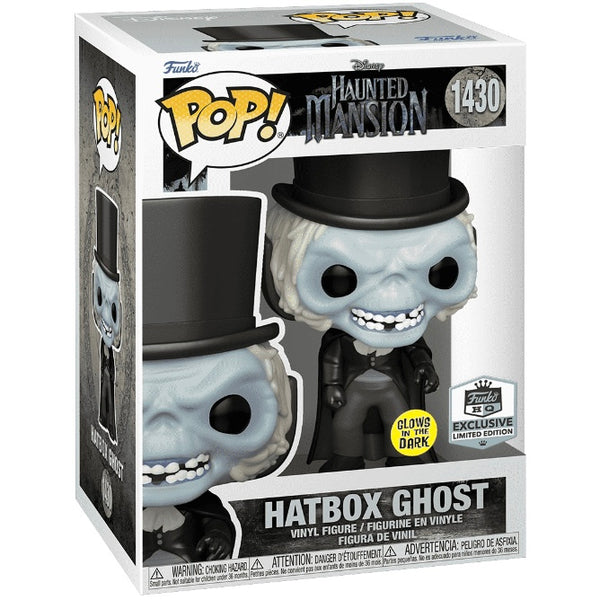 Disney #1430 Hatbox Ghost (Glow) - Haunted Mansion • Funko Hollywood Exclusive