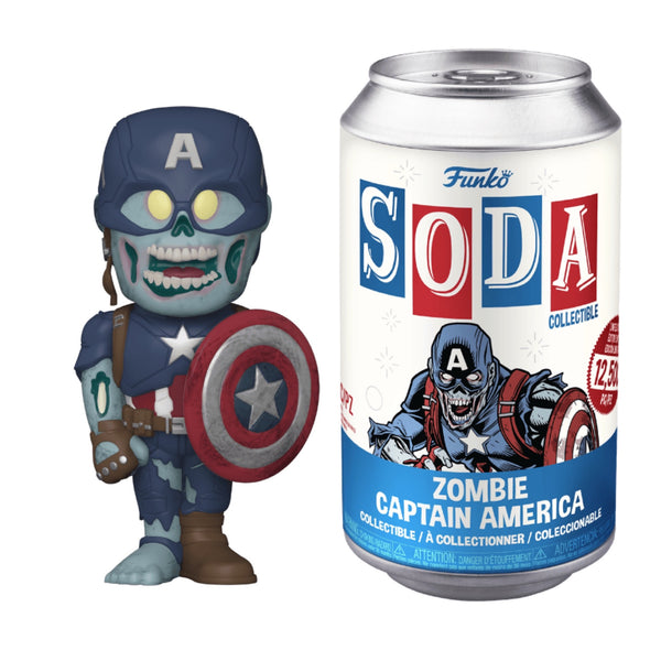 Vinyl Soda (Open Can) - Marvel: What If…? - Zombie Captain America (Common) • LE 10,500 Pieces