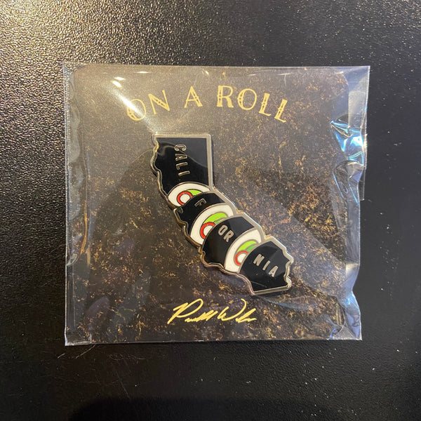 California Roll Sushi Enamel Pin