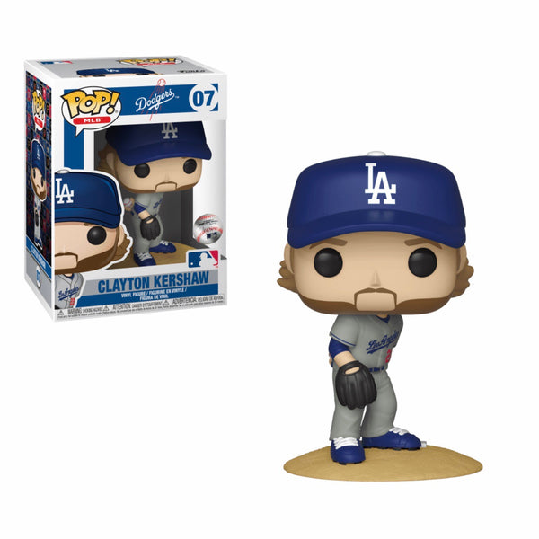MLB #007 Clayton Kershaw - Los Angeles Dodgers (Grey Jersey)